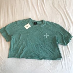 Urban outfitters cropped graphic tee